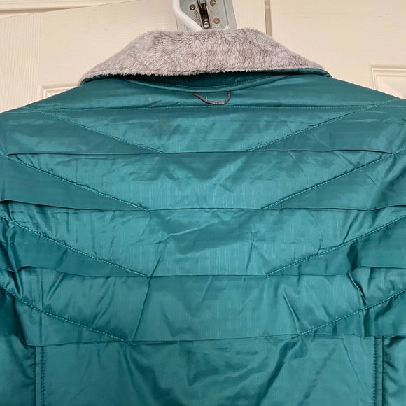 Columbia Women's Jacket L Interchange Omni-Heat Puffer Emerald Great Condition! - Picture 7 of 14